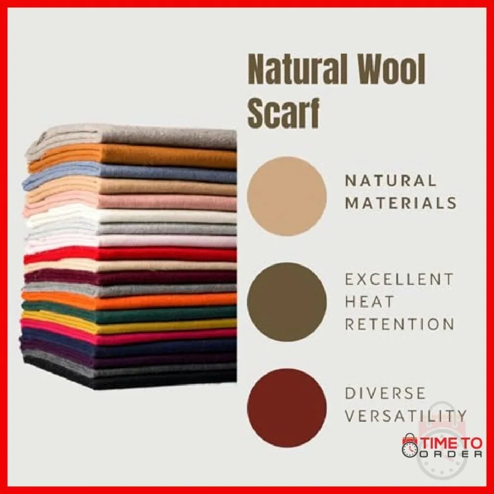Large Thick Wool Pashmina Shawl Travel Blanket Scarf Winter Wrap